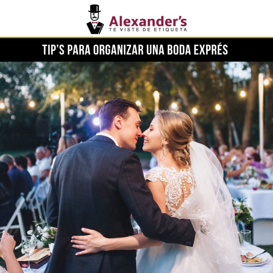 Tips para organizar una boda exprés.